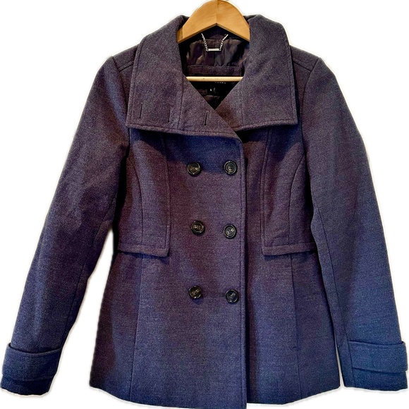 Black Rivet Jackets & Blazers - Black Rivet Women's Navy Wool Jacket Size Small